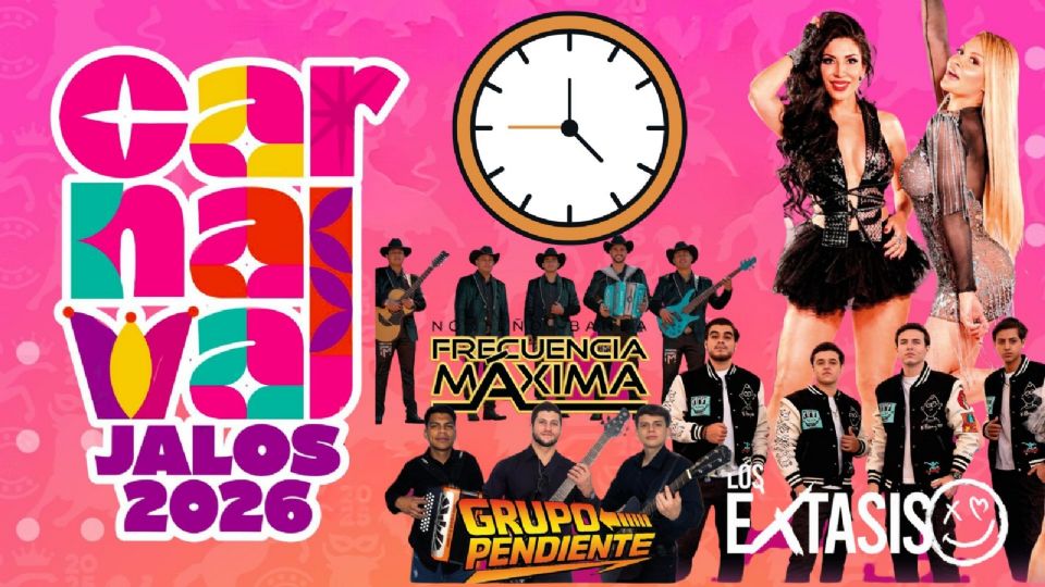 Artistas que se presentarán HOY en el Carnaval Jalostotitlán 2026.