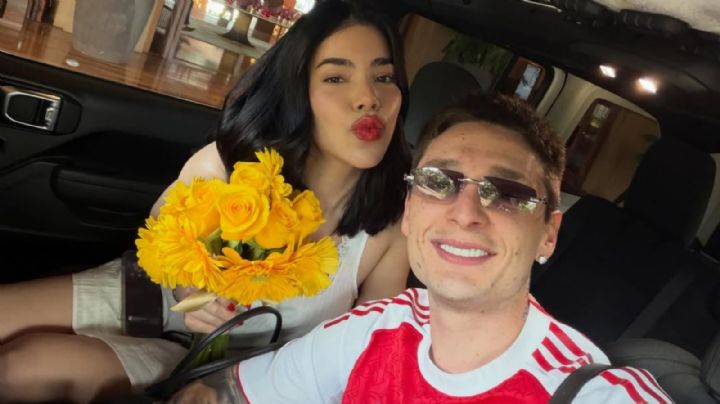 ¿Novio fifas? Kenia Os exhibe a Peso Pluma viendo un partido de fútbol en sus vacaciones