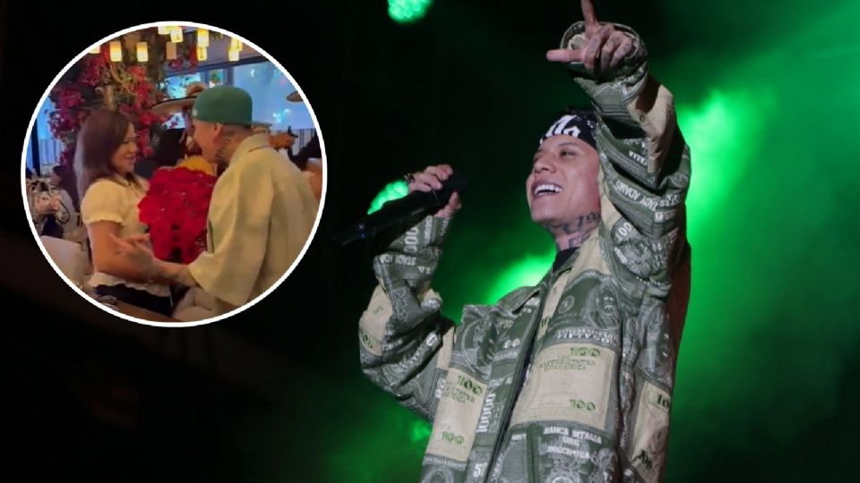 Así consintió Santa Fe Klan a su mamá en su cumpleaños con serenata y ramo de flores