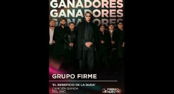 Grupo Firme gana en Premio Lo Nuestro por Canción Banda del Año