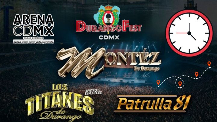 “Durango Fest” en la Arena CDMX 2026: Artistas, horarios, rutas y precios para el concierto HOY 13 de marzo