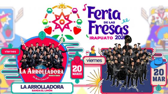 Feria de las Fresas Irapuato 2026: Cartelera de artistas que se presentarán HOY 20 de marzo; precios