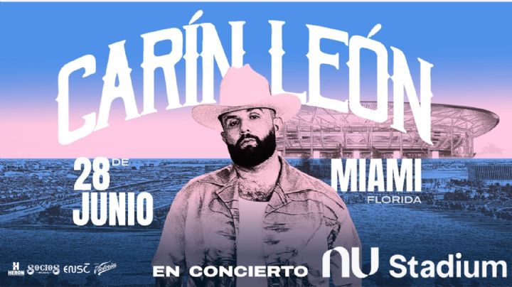 Carín León hace historia al presentarse ¡por primera vez! en el NU Stadium de Miami Freedom Park