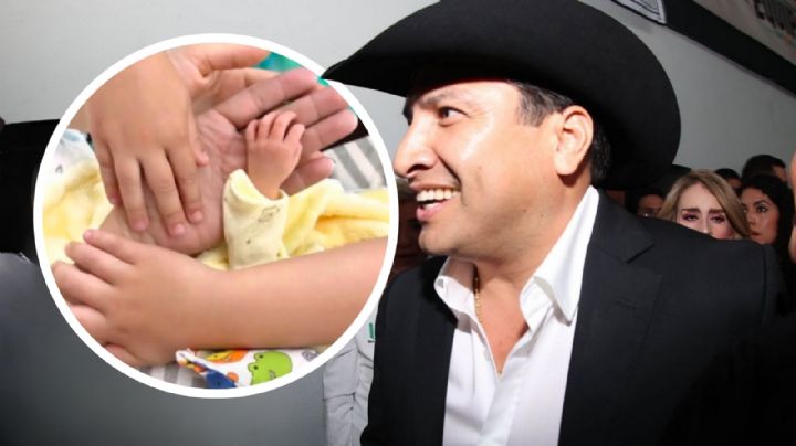 Julión Álvarez se convierte en papá por tercera ocasión de un niño: Así lo presentó en redes