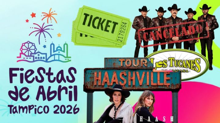 Fiestas de Abril Tampico 2026: Cartelera completa de artistas que se presentarán HOY 12 de abril durante la CLAUSURA; precios