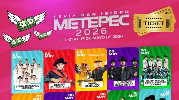 Feria San Isidro Metepec 2026: Precio de los boletos para ver a Cuisillos, Remmy Valenzuela y más