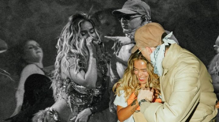 Peso Pluma sorprende al subir al escenario con Karol G en Coachella VIDEO