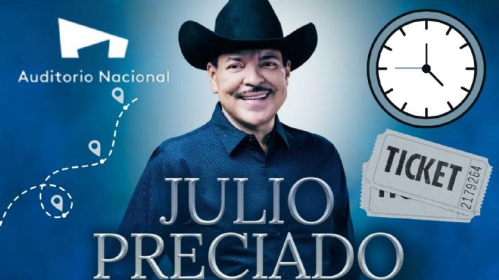 Julio Preciado en el Auditorio Nacional 2026: Horarios, rutas y artistas invitado del concierto HOY 9 de abril en CDMX