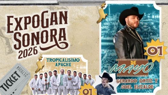 Expogan Sonora 2026: Cartelera de artistas que darán concierto HOY 1 de mayo en el Teatro del Pueblo y el Palenque; precios