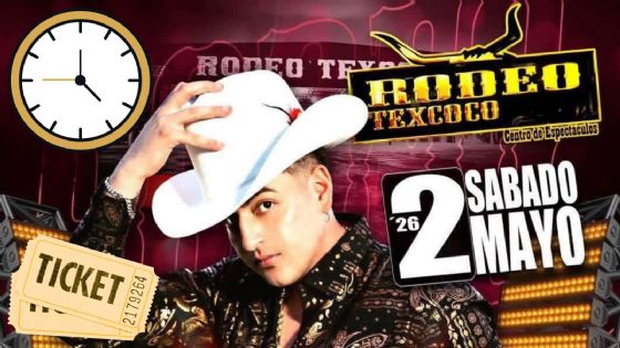 Moy Bobadilla en el Rodeo Texcoco 2026: ¿A qué hora empieza el concierto HOY 2 de mayo? Boletos