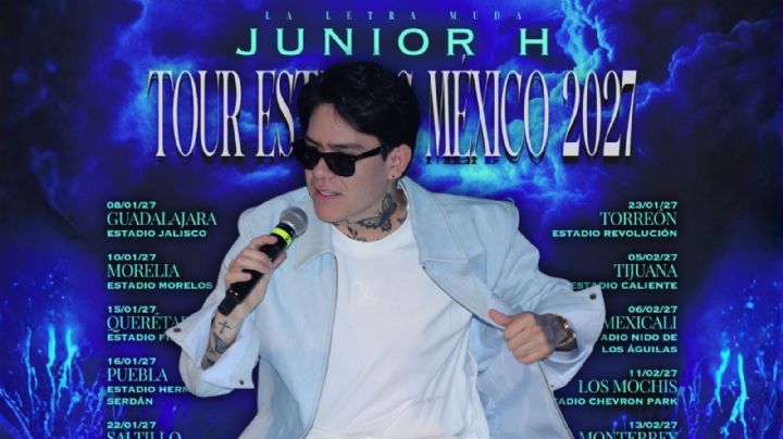 Junior H anuncia concierto en CDMX: ¿Cuándo, dónde y venta de boletos para "Tour Estadios México 2027"?