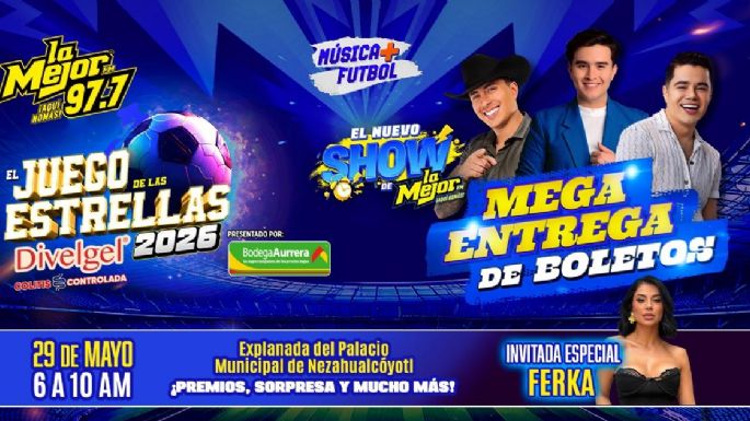 Mega Entrega de boletos con el SHOW DE LA MEJOR