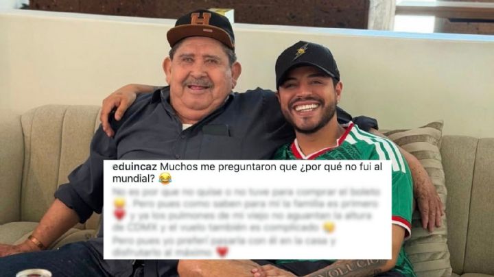 ¿Por qué Eduin Caz no asistió a la inauguración de la gran fiesta de fútbol? El cantante explicó la tierna razón en redes sociales | FOTO
