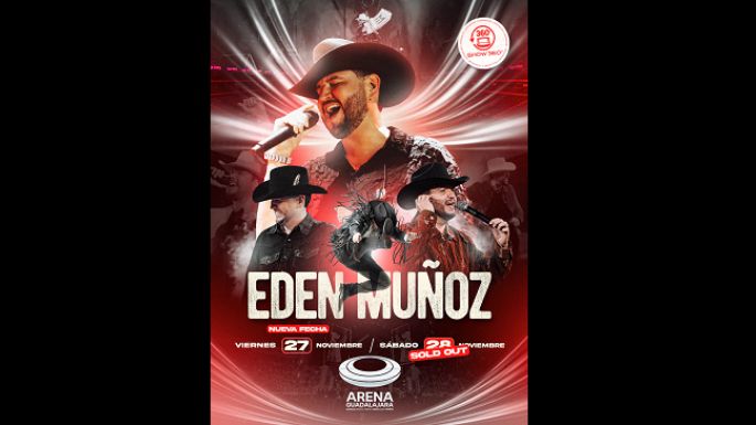 Edén Muñoz agota la Arena Guadalajara y abre nueva fecha