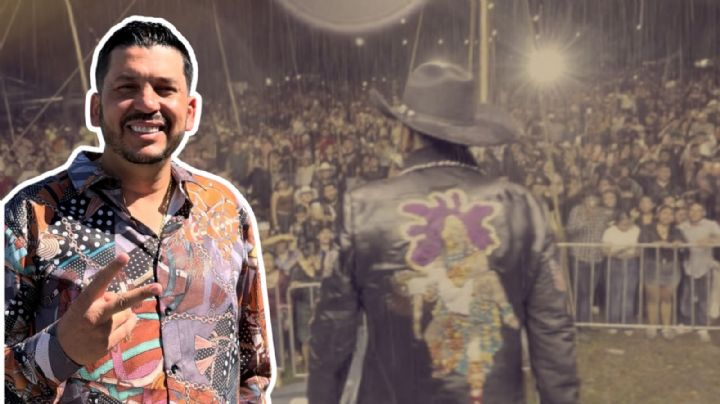 Luis Ángel “El Flaco” sorprende al dar concierto bajo la lluvia en Veracruz: “Tláloc haciendo de las suyas” | VIDEO