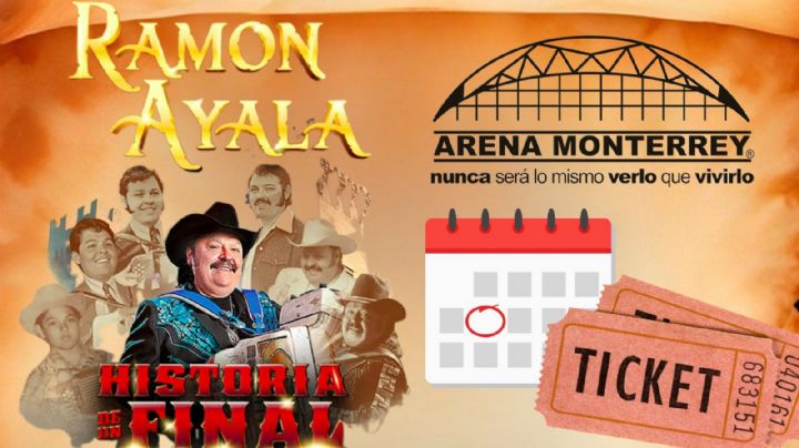 Ramón Ayala en la Arena Monterrey 2026: Fecha y lista completa de precios por zona para la gira "Historia de un Final"