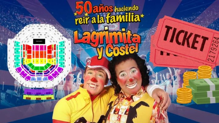Lagrimita y Costel en la Arena CDMX 2026: Precio de los boletos por zona para su gira “50 Años Haciendo Reír a la Familia”