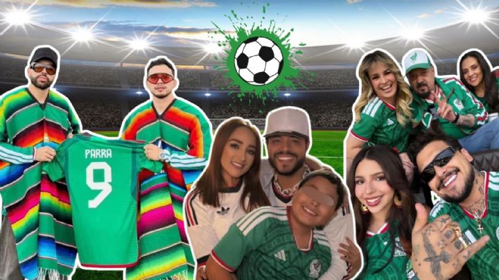Los Parras, Josi Cuen, Los Aguilar, Eduin Caz y Belinda asisten al partido México vs Ecuador para apoyar a la Selección | FOTOS