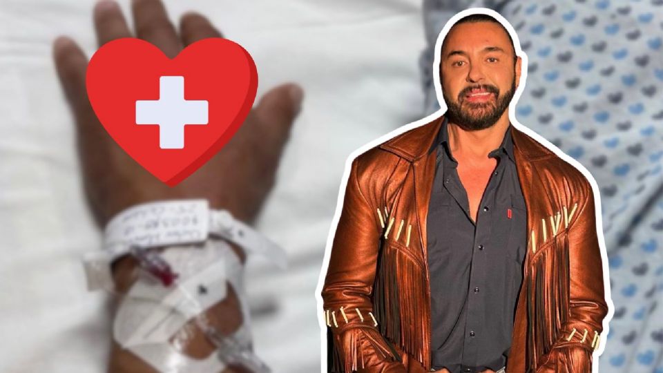 Latin Lover publica foto desde el hospital.