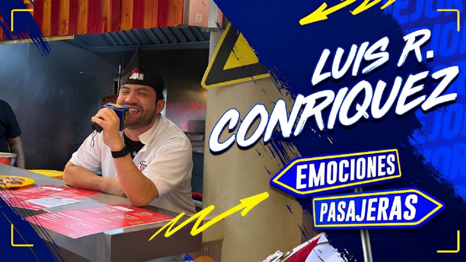 Luis R. Conriquez es captado vendiendo tacos en la CDMX