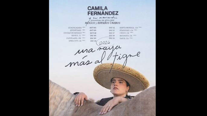 Camila Fernández anuncia su nueva gira