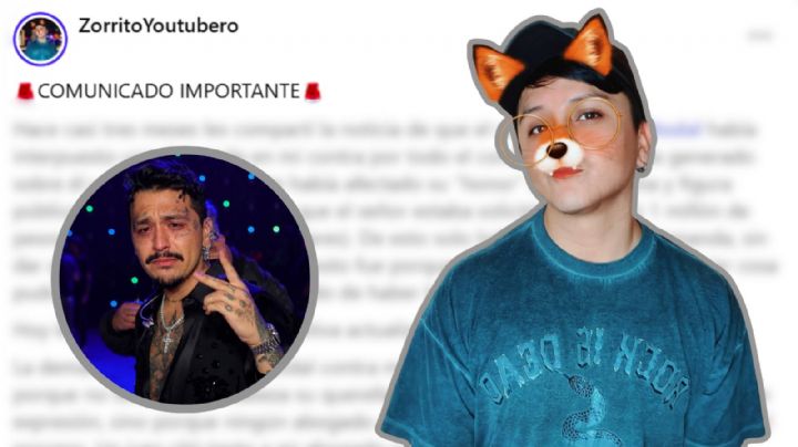 Zorrito Youtubero asegura que ganó el proceso legal contra Christian Nodal: “La demanda ya se desechó”