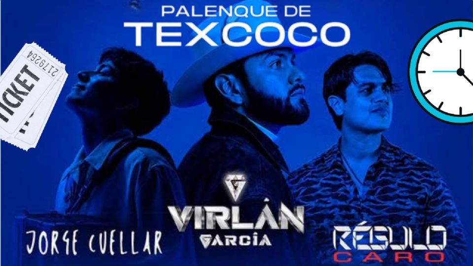 Jorge Cuellar, Régulo Caro y Virlán García se presentarán HOY en el Palenque Texcoco 2026