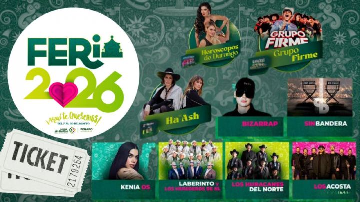 Feria Nacional Potosina 2026: Cartelera completa de artistas que darán concierto esta semana, del 18 al 23 de agosto