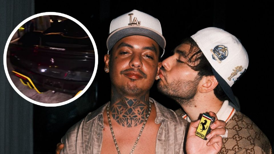 Tito Double P regala lujoso auto a Natanael Cano