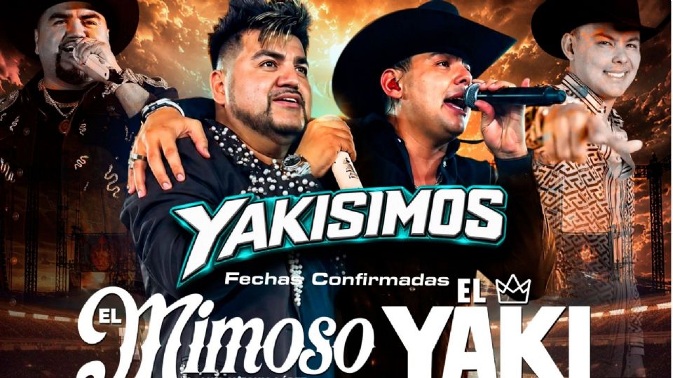 El Mimoso y El Yaki anuncian nuevas fechas y ciudades de su gira 'Yakisimos'.