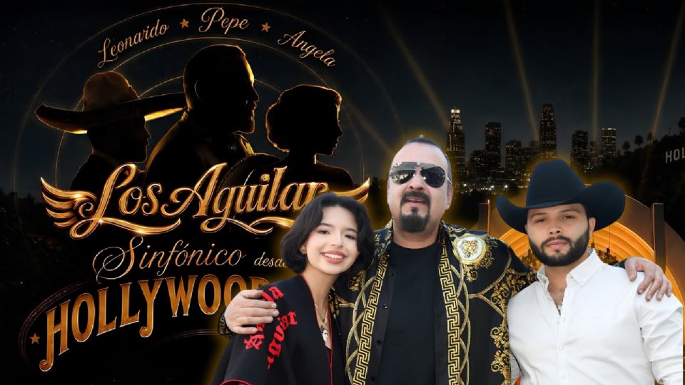 Pepe Aguilar estrena Los Aguilar Sinfónico junto a sus hijos, Ángela y Leonardo Aguilar