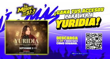 Gana boletos para ver a Yuridia en el estadio GNP