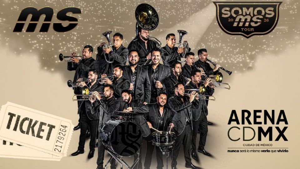 Banda MS se presentará en la Arena CDMX 2026.