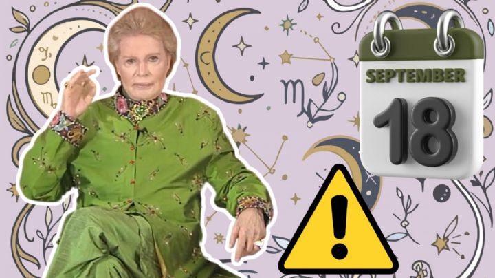 Horóscopo HOY 18 de septiembre: La advertencia URGENTE de Walter Mercado para cada signo