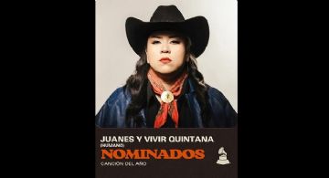 Vivir Quintana compite en el Latin Grammy por la canción “Humano”