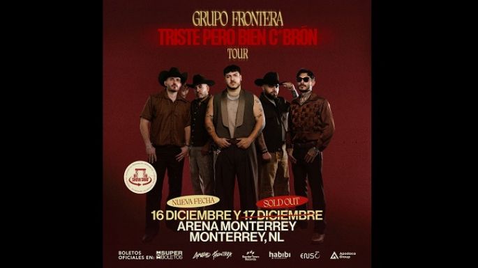 ¡Grupo Frontera agota boletos en 30 minutos!