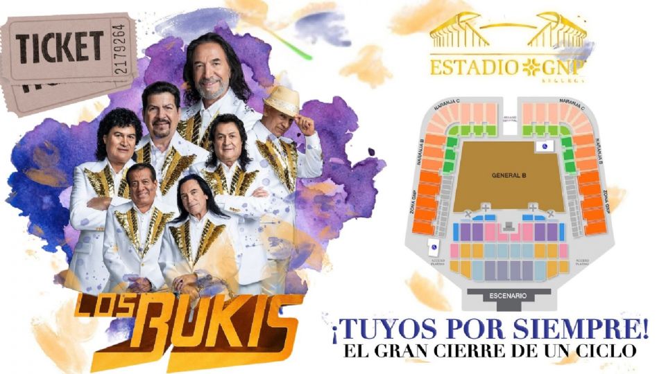 Mapa y boletos para el concierto de Los Bukis en el Estadio GNP Seguros 2026