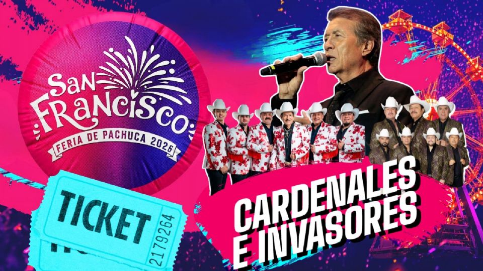 Artistas que se presentarán HOY en la Feria San Francisco Pachuca 2026
