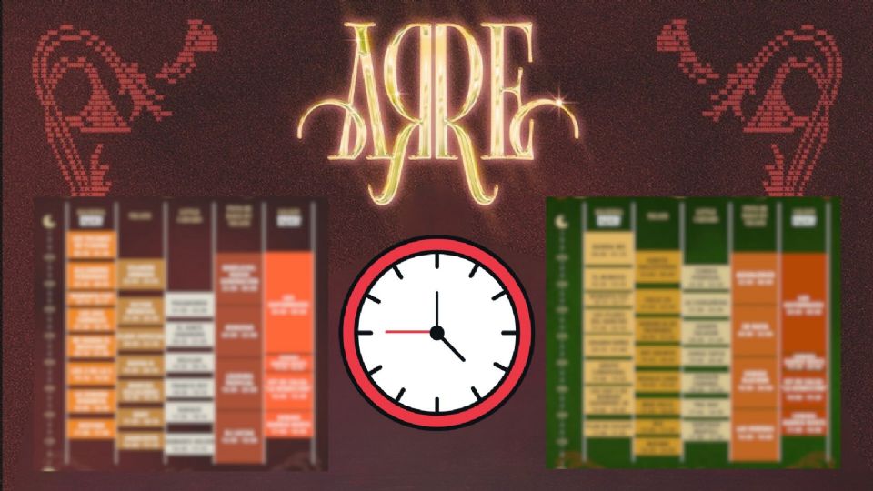 Horarios por artista del Festival Arre 2026