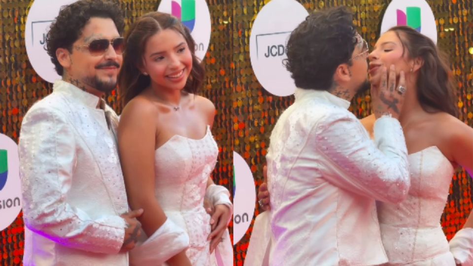 Ángela Aguilar y Christian Nodal sorprenden con ¿un look nupcial?