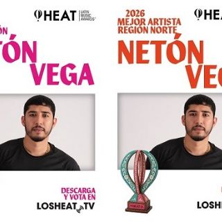 Netón Vega suma dos nominaciones a Los Heat 2026