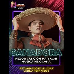 Camila Fernández conquista Premios Juventud 2026